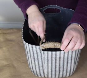 Wrap the handle with jute twine for a stylish, rustic touch