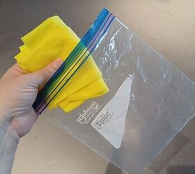 Ziplock bag wet wipe travel hack