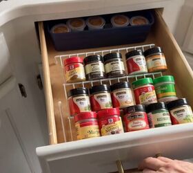 Spice drawer organization