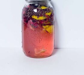 diy rose petal lavender and lemon surface cleaner spray, Surface Cleaner Spray in Mason Jar