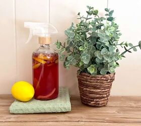 diy rose petal lavender and lemon surface cleaner spray, Surface Cleaner With Lemon
