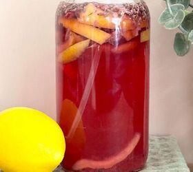 diy rose petal lavender and lemon surface cleaner spray, Lemon Surface Cleaner