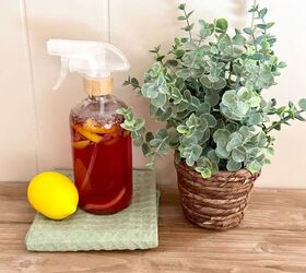 diy rose petal lavender and lemon surface cleaner spray, Lavender Surface Cleaner