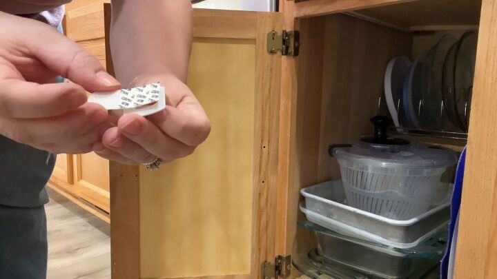 Organized cabinet doors for small kitchens