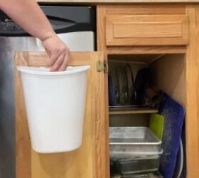 Hidden trash can ideas for kitchen cabinets