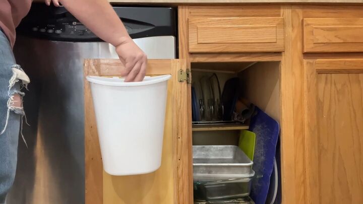 Hidden trash can ideas for kitchen cabinets