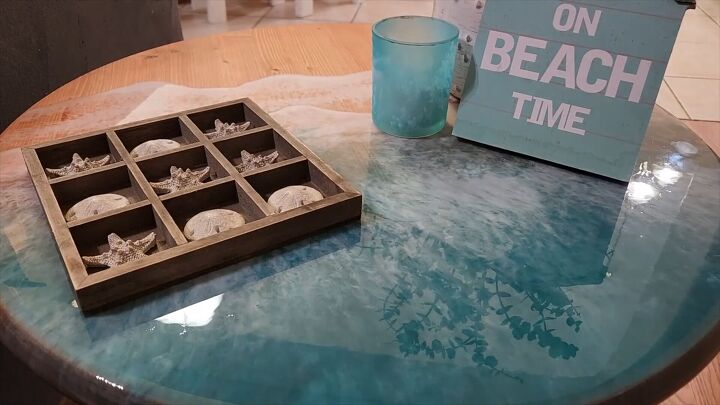 How to Make a Beach-Style Round Epoxy Coffee Table | Hometalk