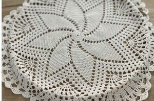 You might want to dig up some of your doilies to copy this charming (& easy!) decor idea