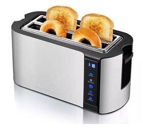 Elite Gourmet Stainless Steel 4-Slice Long Slot Toaster - image via brand