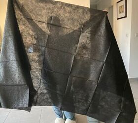 How she uses a disposable tablecloth to copy the biggest trend of the year