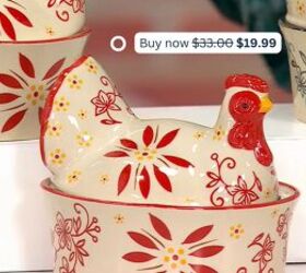 Temp-tations Nostalgic Set of (2) 18-oz Rooster Lidded Ramekins 