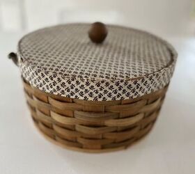 If you have a sewing box that looks like this, you're going to LOVE this fresh update