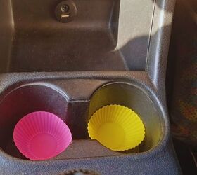 Prevent sticky messes in cup holders with silicone liners