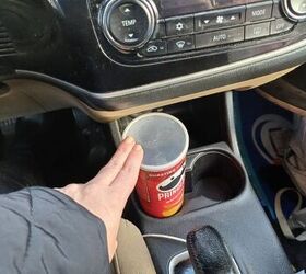 She stands a Pringles can in her car for this quick & easy tip