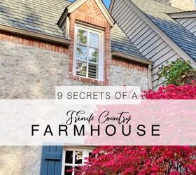 9 secrets to european farmhouse style, Dormer window with 9 secrets text