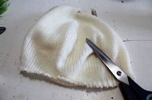 Cut up an old hat for this adorable spring idea