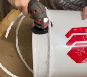 How to Build a Stylish Fluted Bucket Table on a Budget | Hometalk