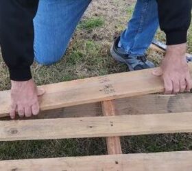 Plastic drawer makeover using pallet wood