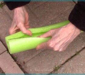 The absolutely wild way this woman uses pool noodles in her garden (unreal!)