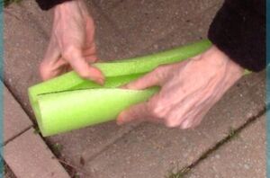 The absolutely wild way this woman uses pool noodles in her garden (unreal!)