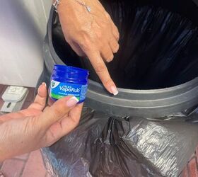 The weirdly smart reason this woman rubs Vicks VapoRub on her trash can