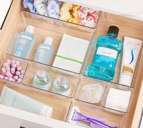 clutter busting products for a tidier home, 3 Drawer Declutterer Vtopmart 25 PCS Clear Plastic Drawer Organizers Set