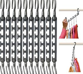 clutter busting products for a tidier home, 15 The Magic of the Space Saving Hanger The Closet Transformer