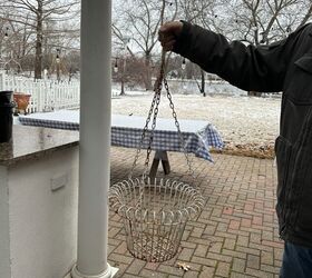 She flipped this vintage flower basket for this illuminating outdoor hack