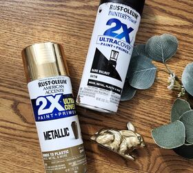 how to use gold spray paint