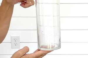 Here's a wild way to revamp a plain glass vase