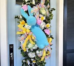 How to Make a Flocked Bunny Easter Swag