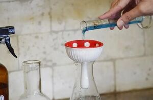 Mix blue dish soap and rubbing alcohol for this clever tip