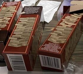 She used a bunch of Jenga blocks for this totally unexpected home decor idea