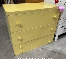 Watch how she gave this shabby old child's dresser a grown-up glow up in just one day