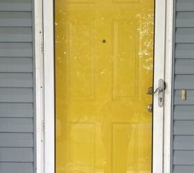 how to paint your front door, Now to paint the trim