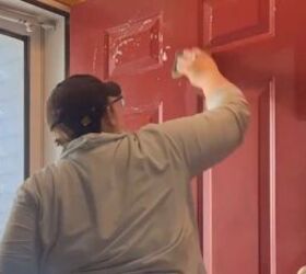 how to paint your front door, Wash the front door before painting