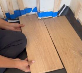 updating our 90s home with coordinated hardwood vinyl planks
