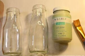 Save your empty glass bottles for this beautiful decor idea