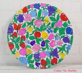 vintage embossed aluminum tray makeover, Vintage embossed aluminum tray makeover