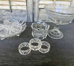Here's the beautiful reason she laid out all her thrifted glass dishes