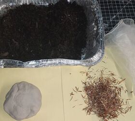 She mixes clay and soil and rolls it into a ball for this brilliant spring hack