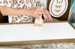 If you have some leftover wrapping paper you should definitely see this quick decor idea