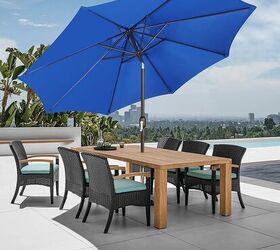 cream tilt rectangular patio umbrella 8X10 Auto Tilt Umbrella Cream | TAP824308ATR4OFYE013
