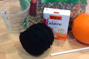 How she used gelatin and a ball of yarn to make her spring yard more enjoyable
