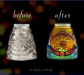 how to glass paint your light shades