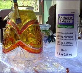 how to glass paint your light shades