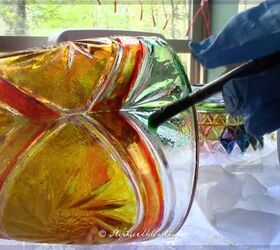 how to glass paint your light shades