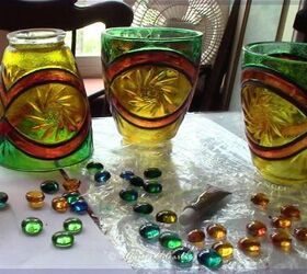 how to glass paint your light shades