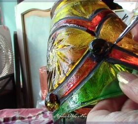 how to glass paint your light shades