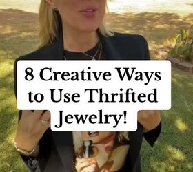 Instead of tossing her old jewelry bits, she used them to upgrade so many basic things in her home